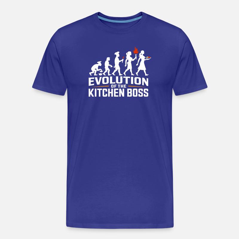 Évolution du chef - T-shirt bio Premium Homme - bleu roi