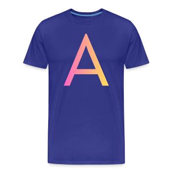 A - T-shirt bio Premium Homme - bleu roi - Devant - Damien (186cm)