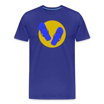 Endlich Ferien! - Männer Premium Bio T-Shirt - Königsblau - Vorne - Damien (186cm)