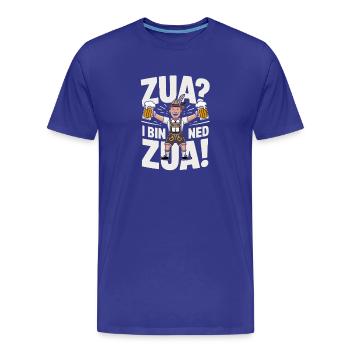 Bayerischer Bierheld Jubel - Männer Premium Bio T-Shirt - Königsblau - Vorne - Damien (186cm)