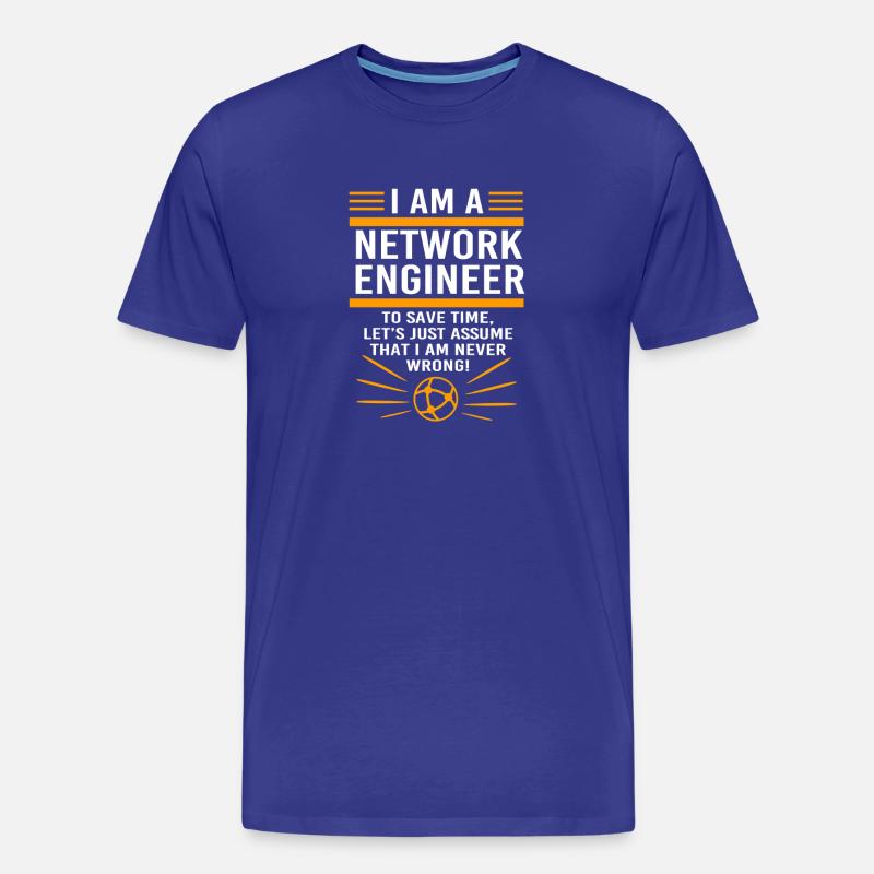 Netzwerk Informatiker Programmierer Admin - Männer Premium Bio T-Shirt - Königsblau
