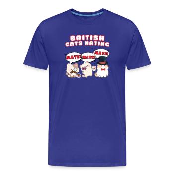 Britische Katzen paaren sich - Männer Premium Bio T-Shirt - Königsblau - Vorne - Damien (186cm)
