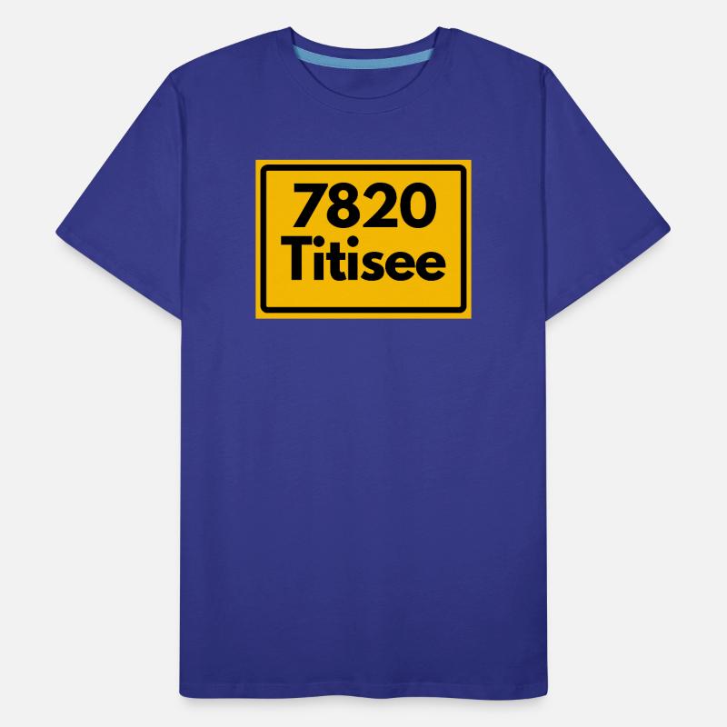 OLD POSTCODE POSTCODE RETRO 7820 TITISEE HEIMAT Men's Premium Organic T-Shirt