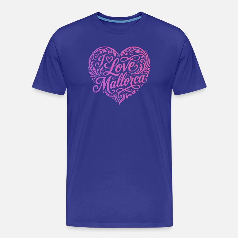 Ich Liebe Mallorca - Männer Premium Bio T-Shirt - Königsblau