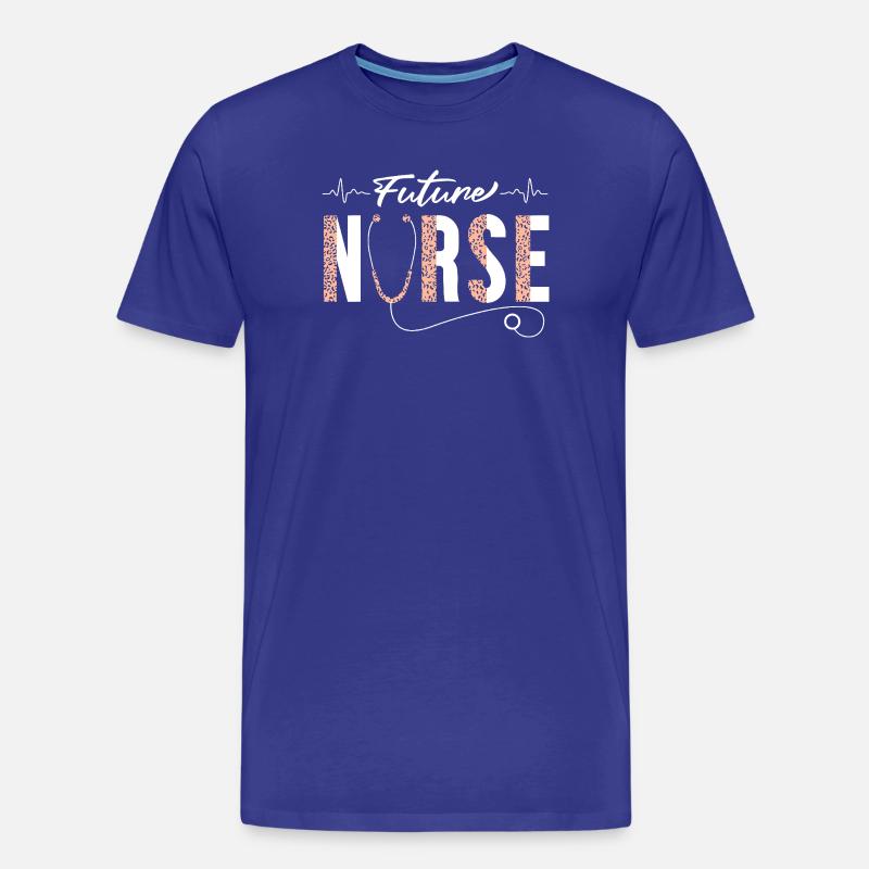 Future Nurse Stethoscope-Emblem - Männer Premium Bio T-Shirt - Königsblau