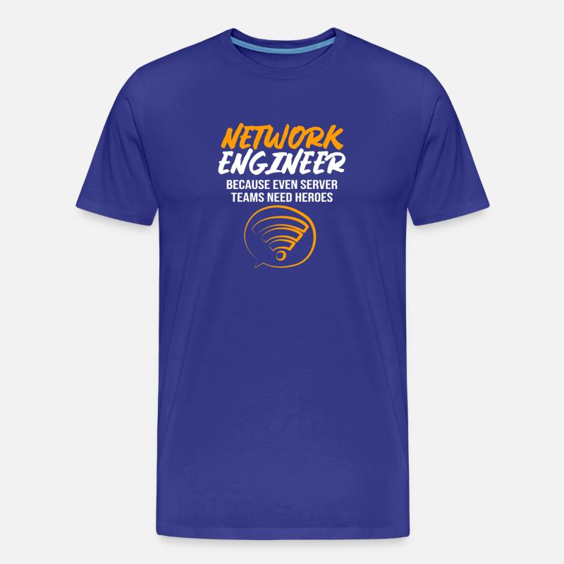 Netzwerk Informatiker Programmierer Admin - Männer Premium Bio T-Shirt - Königsblau