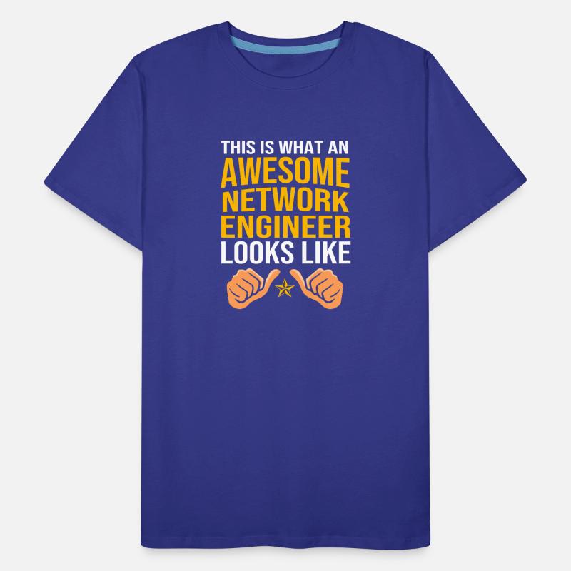 Network Engineer Programmer Computer Scientist Men's Premium Organic T-Shirt
