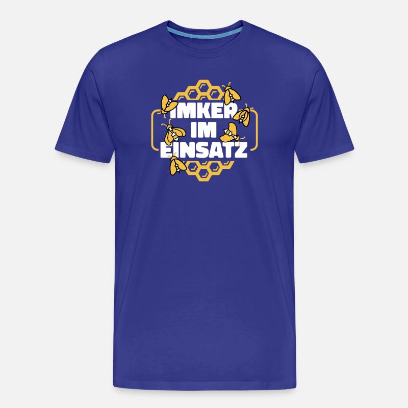 Imker im Einsatz Spruch - Männer Premium Bio T-Shirt - Königsblau