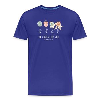 Enfants chrétiens Armor Of God - T-shirt bio Premium Homme - bleu roi - Devant - Damien (186cm)