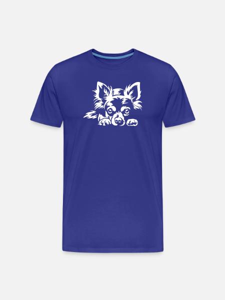 Chihuahua "Black Edition" - Men's Premium Organic T-Shirt - royal blue