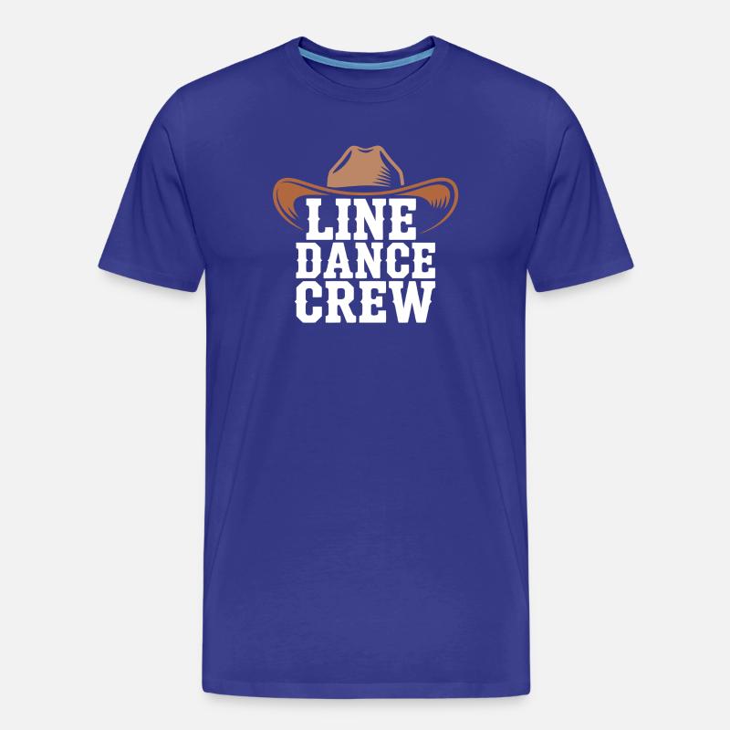 Line Dance Crew Cowboy Hat - Männer Premium Bio T-Shirt - Königsblau