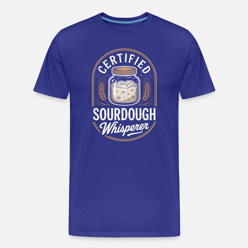 Zertifizierter Sauerteigflüsterer - Männer Premium Bio T-Shirt - Königsblau