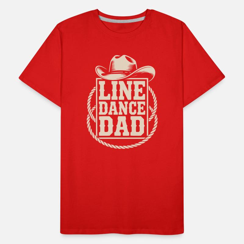 Line Dance Vater Männer Premium Bio T-Shirt