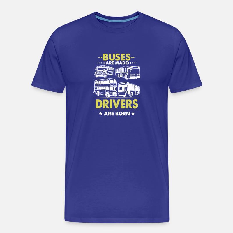 Busfahrer Schulbusfahrer Doppeldecker-Buspub - Männer Premium Bio T-Shirt - Königsblau
