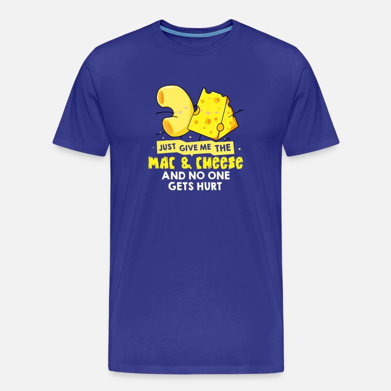 Mac & Cheese Meme Tee - Männer Premium Bio T-Shirt - Königsblau