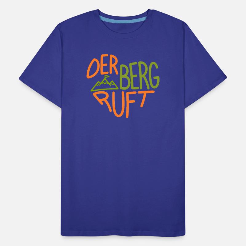 Der Berg Ruft Herzdesign Männer Premium Bio T-Shirt