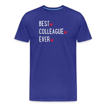 Best colleague in the world - Men's Premium Organic T-Shirt - royal blue - Front - Damien (186cm)