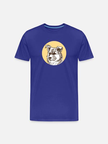 Dog - Men's Premium Organic T-Shirt - royal blue