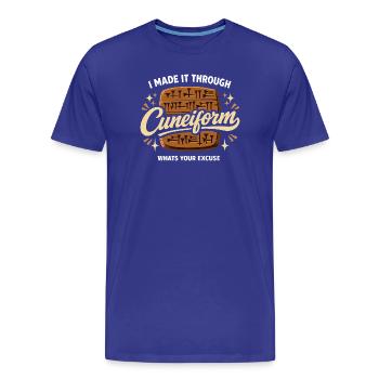 Ancient Mesopotamia, Sumerian - Men's Premium Organic T-Shirt - royal blue - Front - Damien (186cm)