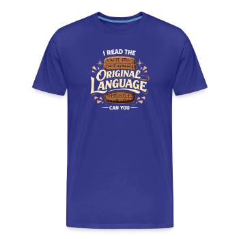 Ancient Mesopotamia, Sumerian - Men's Premium Organic T-Shirt - royal blue - Front - Damien (186cm)