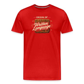 Ancient Mesopotamia, Sumerian - Men's Premium Organic T-Shirt - red - Front - Damien (186cm)