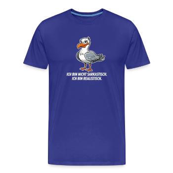  Ich Bin Nicht Sarkastisch Ich Bin Realistisch - Männer Premium Bio T-Shirt - Königsblau - Vorne - Damien (186cm)