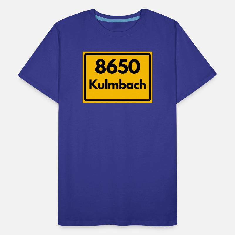OLD POSTCODE ZIP CODE 8650 KULMBACH HEIMATSTOLZ Men's Premium Organic T-Shirt