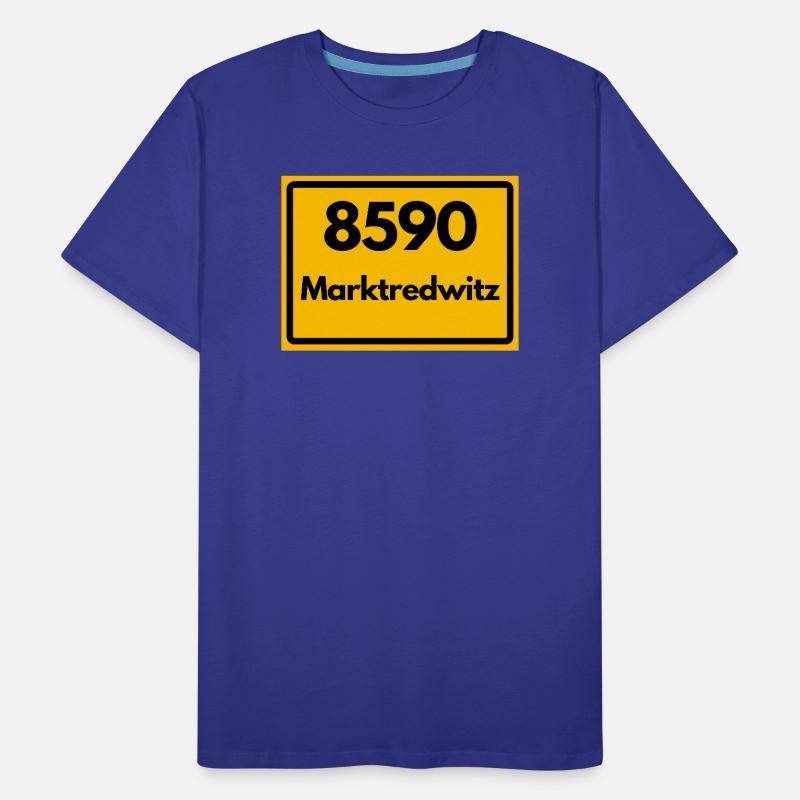 OLD POSTCODE ZIP CODE 8590 MARKTREDWITZ HEIMAT Men's Premium Organic T-Shirt