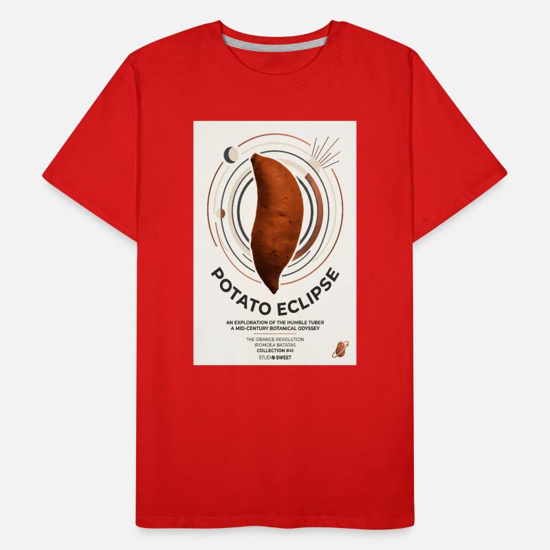 Potato Eclipse : Humble Tuber Odyssey T-shirt bio Premium Homme
