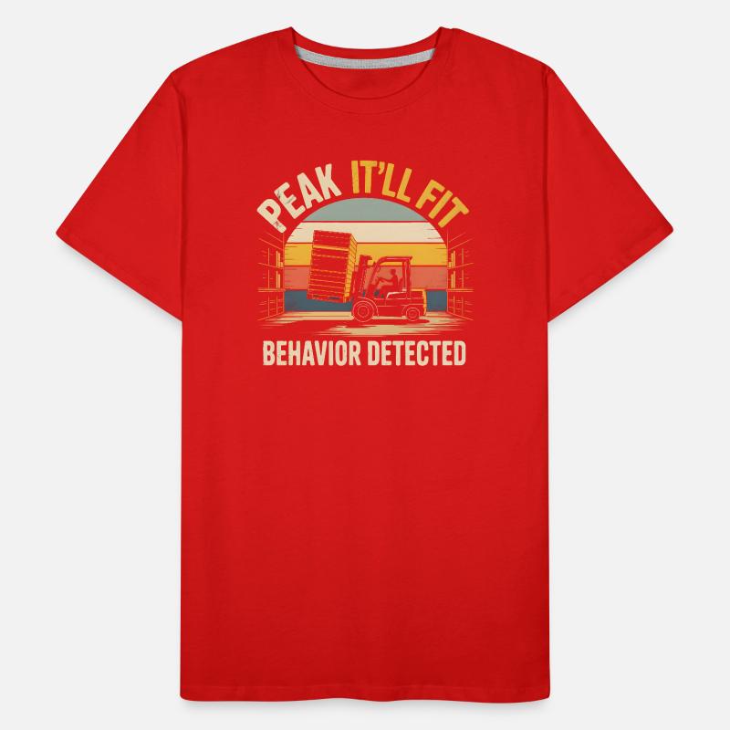 Wird schon passen | Staplerfahrer Humor Männer Premium Bio T-Shirt