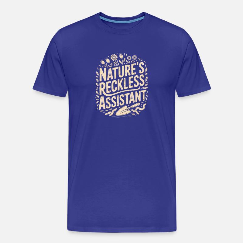 Der rücksichtslose Assistent der Natur - Männer Premium Bio T-Shirt - Königsblau