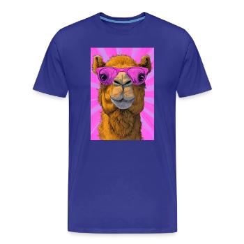 chameau - T-shirt bio Premium Homme - bleu roi - Devant - Damien (186cm)