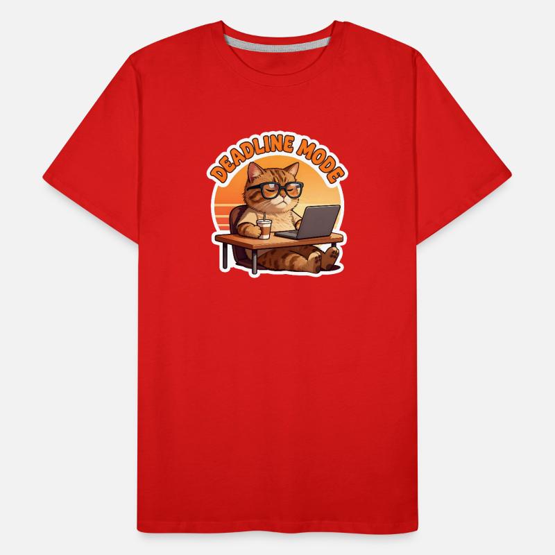 Chat in the Office in Deadline Mode Men's Premium Organic T-Shirt
