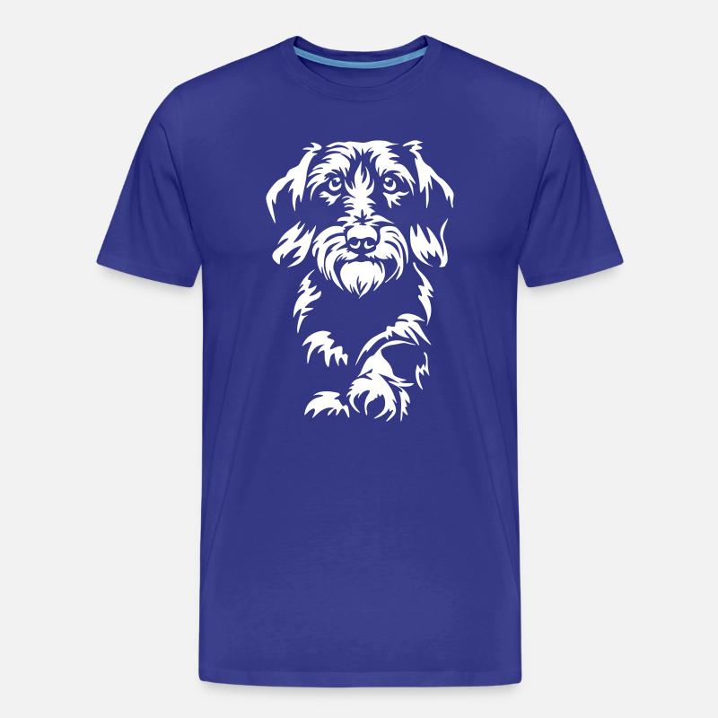 Dackel "Black Edition" - Männer Premium Bio T-Shirt - Königsblau