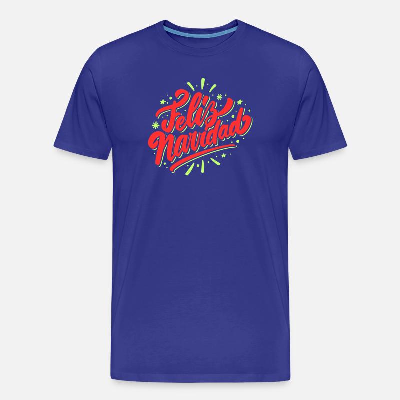 Frohe Weihnachten - Männer Premium Bio T-Shirt - Königsblau
