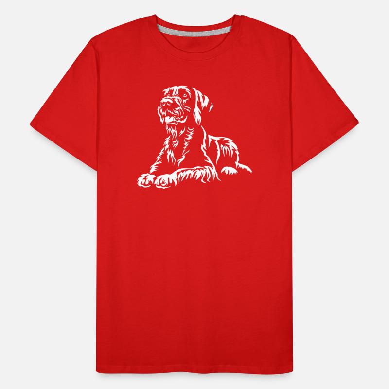 Deutsch Drahthaar "Black Edition" Männer Premium Bio T-Shirt