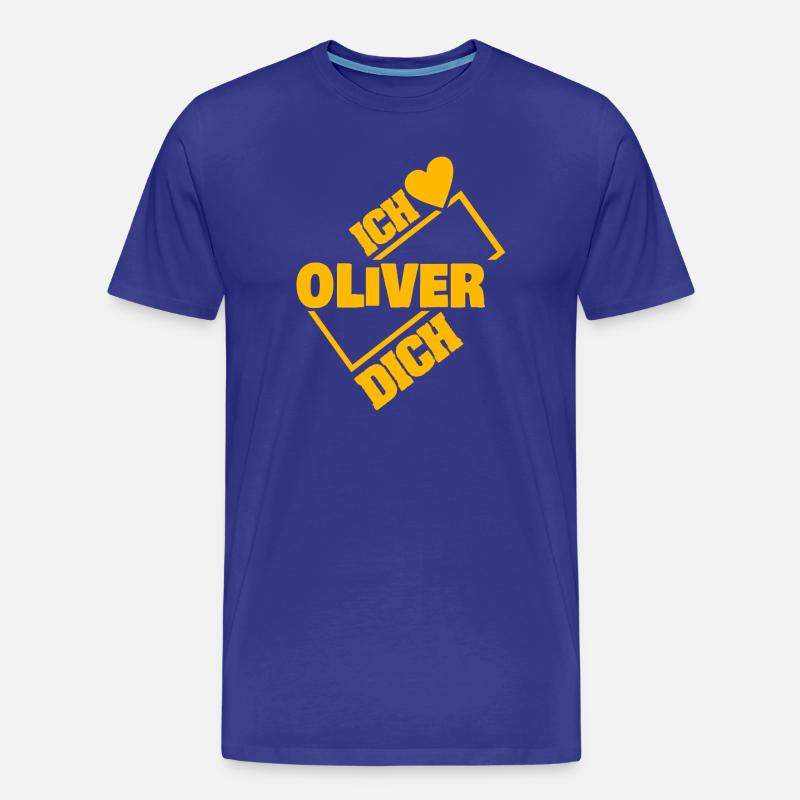 Liebe Oliver - Männer Premium Bio T-Shirt - Königsblau