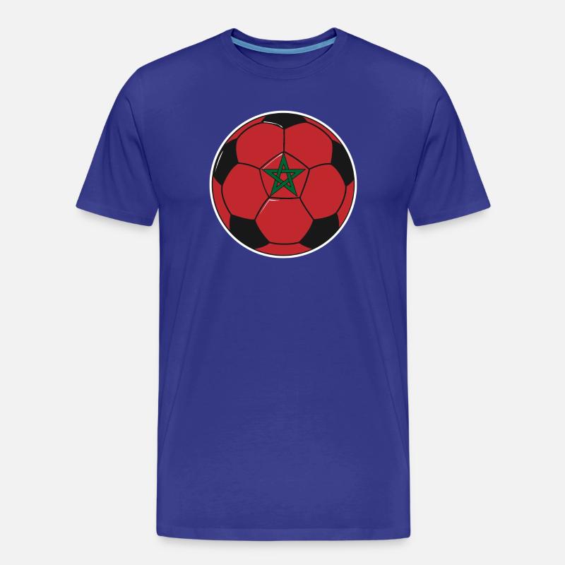 Fußballmannschaft Marokko - Männer Premium Bio T-Shirt - Königsblau