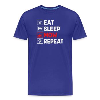 Paysagiste - T-shirt bio Premium Homme - bleu roi - Devant - Damien (186cm)