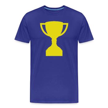 Trophée - T-shirt bio Premium Homme - bleu roi - Devant - Damien (186cm)