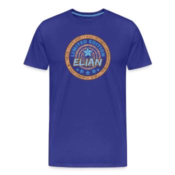 Dire Elian - T-shirt bio Premium Homme - bleu roi - Devant - Damien (186cm)