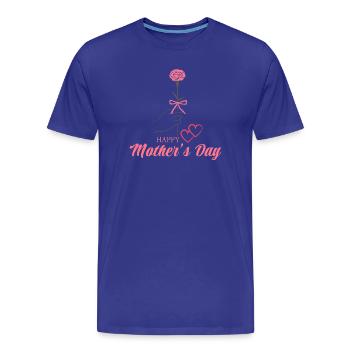 Sweet Love for Mom - Mother's Day Graphic - Men's Premium Organic T-Shirt - royal blue - Front - Damien (186cm)