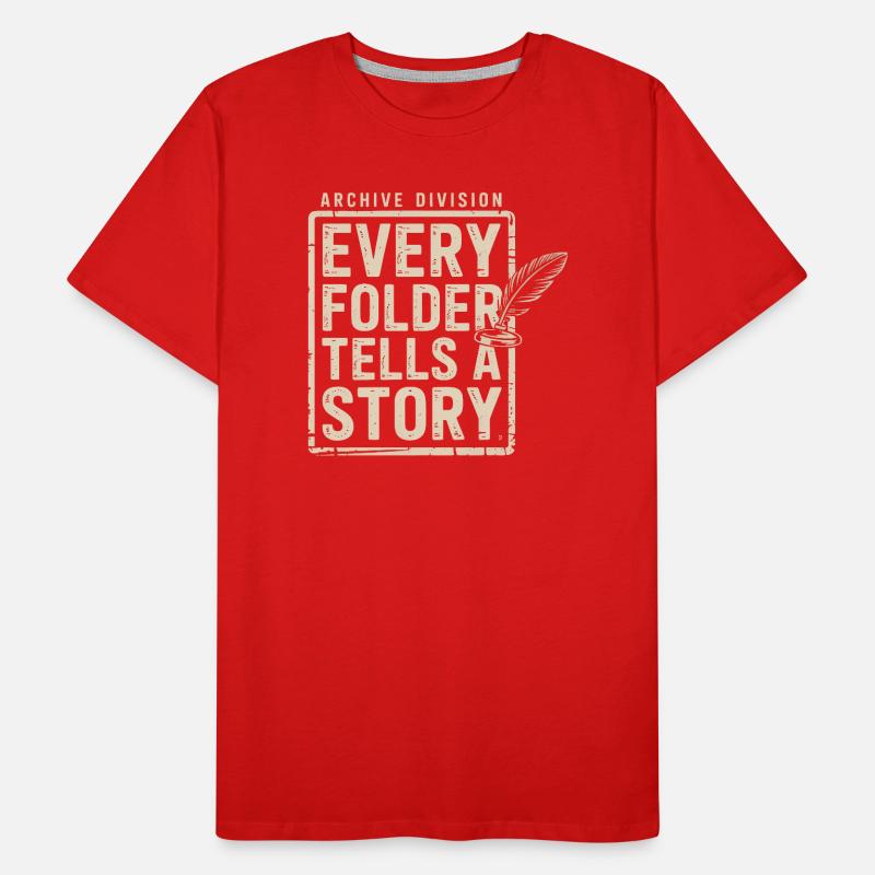 Chaque dossier raconte une histoire T-shirt bio Premium Homme
