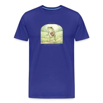 To praise the Lord Christ the Frog - Men's Premium Organic T-Shirt - royal blue - Front - Damien (186cm)