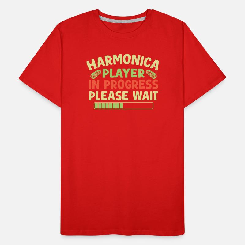 Harmonica Funny Harmonica en cours T-shirt bio Premium Homme