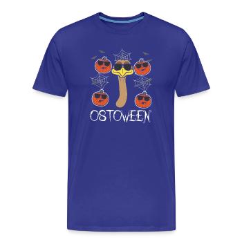 Safari Afrika serengeti wildlife halloween Strauß - Männer Premium Bio T-Shirt - Königsblau - Vorne - Damien (186cm)