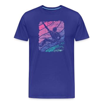 Boulderer Boulder Bouldern - Männer Premium Bio T-Shirt - Königsblau - Vorne - Damien (186cm)