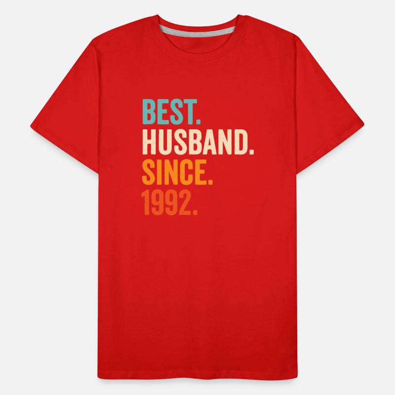 Bester Ehemann seit 1992 Männer Premium Bio T-Shirt