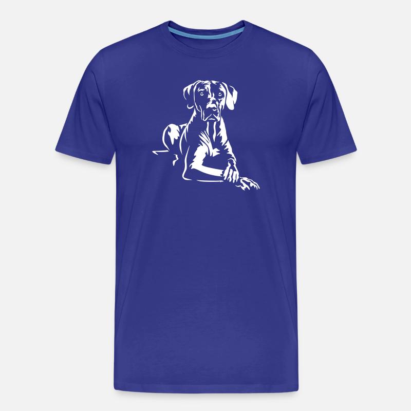 Rhodesian Ridgeback "Black Edition" - Männer Premium Bio T-Shirt - Königsblau