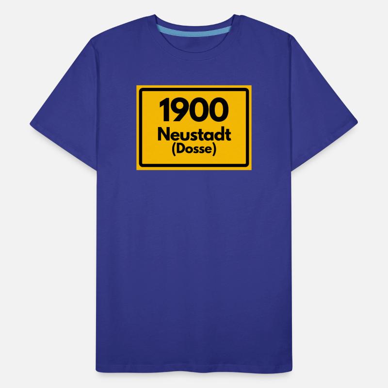 OLD POSTCODE ZIP CODE RETRO 1900 NEUSTADT DOSSE Men's Premium Organic T-Shirt